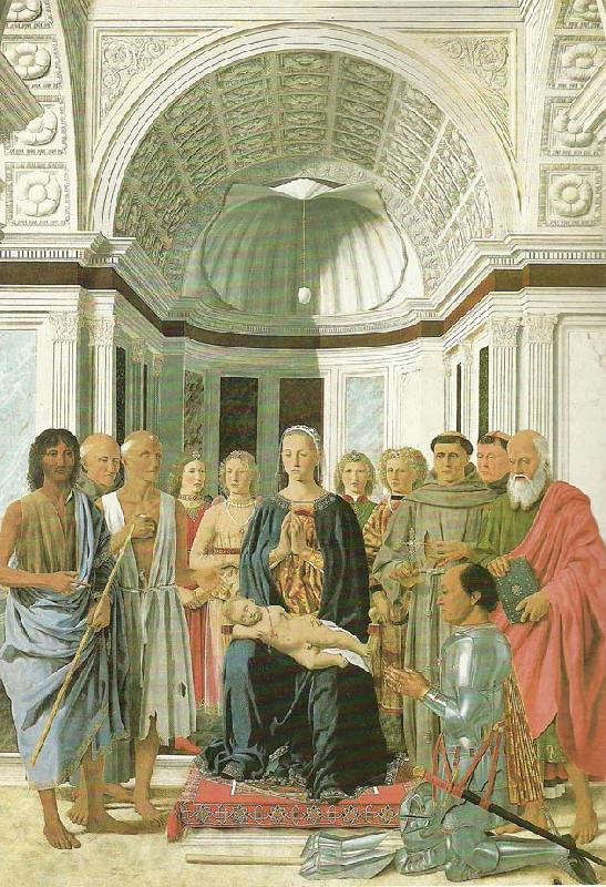 Piero della Francesca montefel tro altarpiece Spain oil painting art